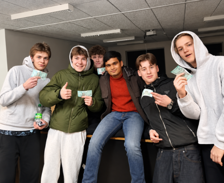 Students connecting with new friends during an exchange
