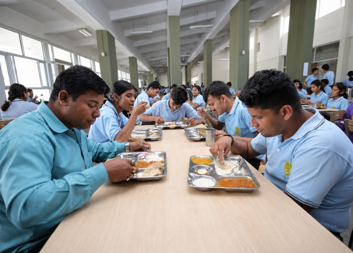 Students enjoying activities
